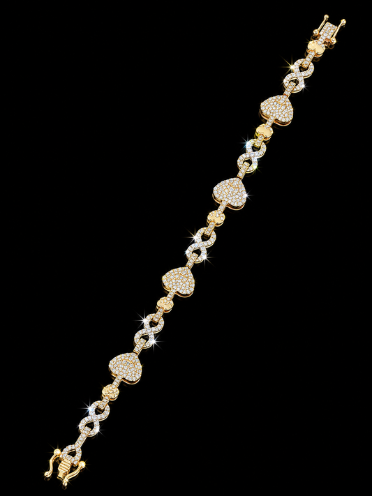 10K Gold Diamond Bracelet