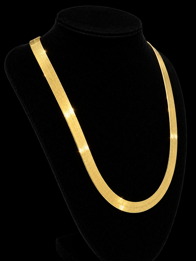10K Gold 8mm Herringbone Chain