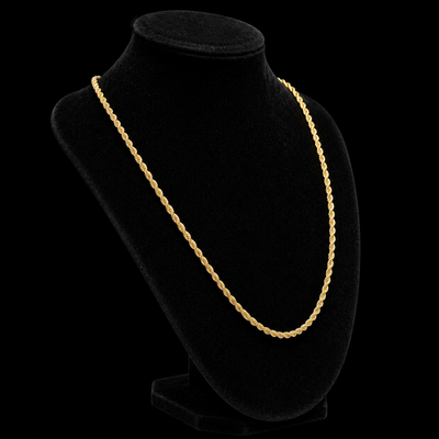 10K Gold 2mm Rope Chain