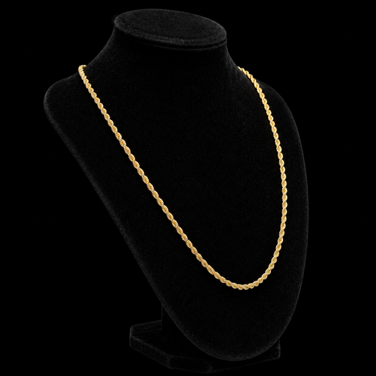 10K Gold 2mm Rope Chain