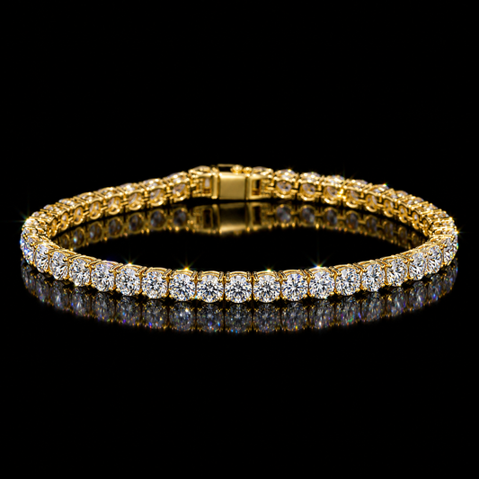 14K Gold VVS Lab Diamond Tennis Bracelet